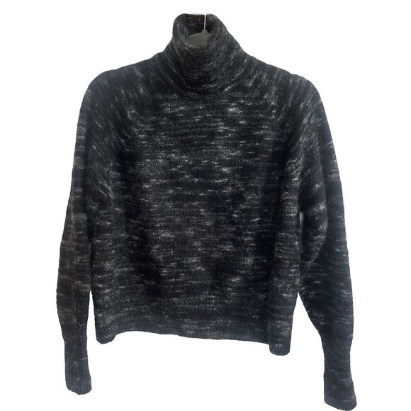 Autumn Cashmere Space Dye Raglan Mock Neck Cashmere Blend Sweater RP $450 Sz S - Picture 2 of 8